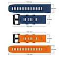 Miniatyrbillede 4 af 5: RYI_26MM 22MM Silikone Urrem til Garmin Fenix 6X 6 6S Pro 7X 7 Easyfit Armbånd Fenix 5 5X 5S Plus Smartwatch Bralet sort QuickFit 22mm