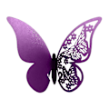 Miniatyrbillede 1 af 3: 100 stk. Butterfly Bryllups Navneplaceringskort Kompatibel med Vinglas Perlemorskort