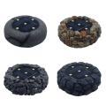 Miniatyrbillede 3 af 5: 2 stk Solcelled Begravede Lys Stenlamper 5LED Harpiks Begravede Lys Udendørs Have Begravede Græslys Simuleringsstenlys (Reef