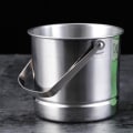 Miniatyrbild 3 av 4: Isbitshink Isolerad Bärbar Rostfritt Stål Champagne Isbitshink Bar Isbitshink Metallhink Wit