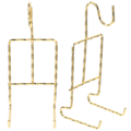 Miniatyrbillede 2 af 3: 2 stk. Teekop & Underkop Display Stativer Metal Kop & Underkop Holder Teekop Holder Guld 15.5X7X6.2CM Golden 15.5X7X6.2CM