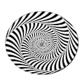 Pikkukuva 1 / 5: Pyöreä Vision-matto 3D-näköharhamatto Lattiamatto Koti Sisustus C