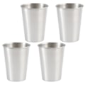 Pikkukuva 2 / 3: 4 kpl 500 ml Ruostumattomasta Teräksestä Valmistettu Olutmukit Kannettavat Yhden Kerroksen Mukit Ulkokäyttöön Kahvikupit Auton Kupit (hopea) 350 ml 10,5 x 8,3 x 5,7 cm 350ml 10.5x8.3x5.7cm