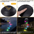 Miniatyrbilde 3 av 5: Solvindespill, Sommerfugl Vindespill Fargeskiftende Solcelledrevet LED Vanntett Innendørs Utendørs Dekorasjon For Hage, Fest, Terrasse, Plen, Hage, Veranda, Vera