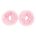 Pikkukuva 2 / 4: 2 kpl Poninhäntäpidikettä, Pehmeä Karvainen Hiusrengas, Tekoturkis Hiusnauha, Elastinen Hiuspidike, Vaaleanpunainen 8X8X3.5CM Pink 8X8X3.5CM