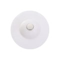 Miniatyrbild 2 av 5: Badkarspropp 2-pack, 10 cm (Vit) Silikonavloppsplugg Sänker Proppplattans Sugkoppling för Kök Badrum och Tvättrum
