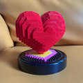 Miniatyrbilde 3 av 5: Mikrobyggblokker Sett, DIY 3D Mini Byggeklosser, 778 Stykker (Kjærlighet)