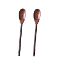 Miniatyrbilde 2 av 3: 2 stk Naturtre Sked Grein Unik For Kaffe Honning Japansk Stil Dessert Sked