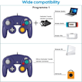 Miniatyrbillede 5 af 5: Gamecube-controller, 2-pak klassiske spilcontrollere med vibrationsjoystick_RY