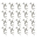 Miniatyrbild 1 av 3: 20 st Charm-berlocker i legering för DIY-smycken, volleybollspelare, silver, 2,7 x 1,9 x 0,45 cm Silver 2.7*1.9*0.45cm