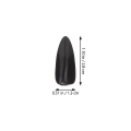 Miniatyrbillede 3 af 3: 8 stk. Musikalske Instrumenter Voksne Fingerbeskyttere Pipa Finger Picks Guzheng Neglebeskyttelse Pipa NegleBl Black 3x1.3cm