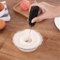 Miniatyrbilde 3 av 5: 1 stk. Elektrisk Melkeskummer Drikke Skummer Visp Mikser Rører Kaffe Eggvisp Svart Black