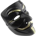 Pikkukuva 3 / 5: Hacker-naamio V for Vendetta -naamio lapsille, naisille ja miehille Halloween-cosplay-asuun Musta 10 kpl
