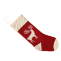Miniatyrbilde 2 av 2: Strikkede Juleromper Gavepose Plussj Julestømper Julestømper Godteripose Julenissen JuleromperRød46*12CM Red 46*12CM