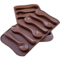 Miniatyrbilde 1 av 5: 2-pakks Non-stick Silikonform for sjokolade, godteri, gele, isbiter, silikon skjeform for baking isbiter sjokoladeform