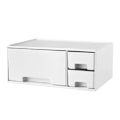 Miniatyrbillede 1 af 2: 1 stk. Hjemmemonitor Forhøjet Stativ Computer Forøget Hylde Monitor Stativ (hvid)Hvid24X17CM White 24X17CM
