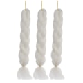 Miniatyrbilde 2 av 3: 3 stk Mote Hårextensions Fletter Hårextensions Parykker Hårlengde Hvit 55cm White 55cm