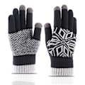 Miniatyrbilde 3 av 4: Vintervotter Varme Ullhansker Motorsykkelhansker Full Finger Vinterhansker Varme Full Finger Hansker Svart M Black M