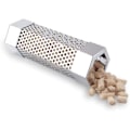 Miniatyrbilde 3 av 5: Perforert røykrør i rustfritt stål for trepellets - Perfekt for alle elektriske, gass- og kullgriller (1 stk, sølv)