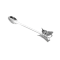 Miniatyrbillede 4 af 4: 2 stk. Butterfly Skeer Glossy Rustfrit Stål Kaffe Skeer Gaffel Bestik Teske Robust Sølv Bestik