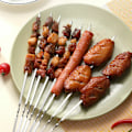 Miniatyrbilde 4 av 5: RYI.20x Grillspyd i rustfritt stål, grillspyd i rustfritt stål, Schampura, rustfrie grillspyd, 35 cm