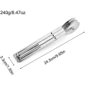 Miniatyrbillede 3 af 5: Dej Cutter Kagedeler, Rustfrit Stål 7 Hjul Justerbar Dej Hjul, Multifunktionel Rustfrit Stål Dejdeler Skærehjul Pizza Cutter3 3