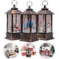 Miniatyrbillede 3 af 4: Julepynt Lys Vintage Julelys Med LED Julemand Elg Snemand Julemand Santa Claus