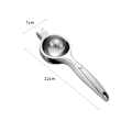 Miniatyrbillede 2 af 5: Rustfrit Stål Citronpresser Manuel Frisk Appelsinjuice Presser Håndholdt Citron Lime Juicer Håndpresset Manuel Frugtpresser