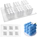 Miniatyrbillede 1 af 5: Terningforme, Silikonform Bage Chokolade Kage Og Lavning Af 3D Håndlavede Lys, DIY Værktøjer Til Mousse Dessert Gele Is 6 Hulrum 6 Cavity