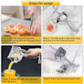 Miniatyrbillede 3 af 5: Manuel Frugtpresser Citronpresser, Aluminium Legering Håndpresser, Nem Brug Robust Citron Citruspresser Manuel Frugtpresser Ekstraktor Værktøj
