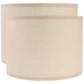 Miniatyrbilde 2 av 3: 2 stk Stofflampeskjermer Enkle Bordlampeskjermer Soverom Stue Lampshade Lys Gul 84X19X0.3CM Light Yellow 84X19X0.3CM