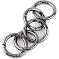 Miniatyrbillede 1 af 5: Bolt Snap Hook Sæt, 30 stk. Karabinhage Zinklegering Rund Fjeder Snap Clips Krog Nøglering Spænde, Fjederring Metal Rund Spænde Åben Ring Nøglering
