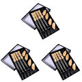 Pikkukuva 1 / 2: 3 Sarjaa Puuaterimia 4 Paria Tikkuja Tikkujenpidikeyhdistelmä 3 Sarjaa 24X1CM 3 Sets 24X1CM