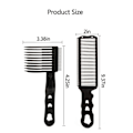 Miniatyrbild 2 av 5: 2-delad set Barber Fade Kammar Håravklippningskamm Böjd kamm
