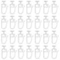 Pikkukuva 1 / 5: 200 kpl gardinglid 8,3 mm:n päätaitteella liukuvat verhokiskot liukukoukut verhoihin Y_ryy
