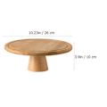 Miniatyrbilde 3 av 3: 1 stk Tre Design Dessert Oppbevaringsbrett Kake Oppbevaringsholder Kake Visningsbrett Tre 26x26m Wood 26x26m
