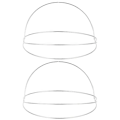 Miniatyrbillede 1 af 3: 2 stk. Krone DIY Base Enkel Pandebånd Tilbehør Hovedbeklædning Håndværk Fremstilling Prop Hvid 16x14.5cm White 16x14.5cm