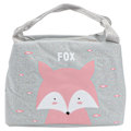 Pikkukuva 1 / 3: 1 kpl Piirretty Lounaskassi Oppilaalle Käsikäyttöinen Piknik-Kassi Oxford-Kangas Bento-Käsilaukku Harmaa 21X17CM Grey 21X17CM