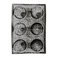 Miniatyrbillede 1 af 4: Glasfiber Silikon 6 Runde Brødform Forskellige Hamburger Cookie Puff Porøs Form Kage Tart Pan Nej