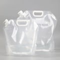 Miniatyrbild 1 av 4: 2-PACK 10L Bärbar Hopfällbar Vattendunk. Vattenbehållare (transparent)-FS5-