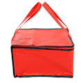 Pikkukuva 1 / 3: 2 kpl Vedenpitävä Lounaskassi Kannettava Ruokakuljetuslaukku Eristetty Kakkukuljetuskori Punainen 35X35X20CM Red 35X35X20CM