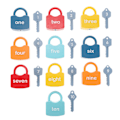 Pikkukuva 2 / 4: Lelut Taaperoille Numeroiden Sovituslukko Lapset Iq Lelut Koulutus Aakkoslukko Numeroiden Lajittelulelu Sekalaiset Assorted Color 8x6.5x2.8cm