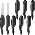 Miniatyrbild 1 av 3: 8 st Metallvikbara Nagelfilar Dubbelsidig Nagelfil Buffert Fingernaglar Tånaglar Manikyrfiler Svart13 Black 13.5x2cm