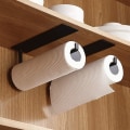 Miniatyrbilde 2 av 3: Papirhåndkleholder, Veggmontert Kjøkkenpapirholder, Ikke-borret Papirhåndkleholder, Metall Kjøkkenrullholder, Selvklebende Kjøkkenpapirholder