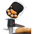 Miniatyrbild 3 av 5: Söt Silikonhandledsdyna Datormusmatta Halksäker För Pc 3d Musmattor Spelmusmatta Katt Tass Musmattor Handledsstöd Grå Grey