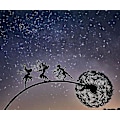 Miniatyrbild 1 av 2: Dansande älva maskros staty prydnads insatser Maskros B Dandelion B