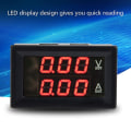 Miniatyrbillede 5 af 5: Digital Voltmeter Amperemeter Dobbelt LED Display Panel Volt Måler Amp Meter Digital Spændingsstrømsmåler Tester (2 stk., Sort)