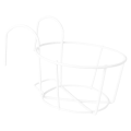Miniatyrbilde 2 av 2: Hengende plantepotte for sukkulenter, blomsterpotte, planteholder og geometrisk jernstativ, størrelse S (hvit) White
