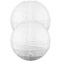 Miniatyrbillede 2 af 4: 2 stk. Udendørs Lanterne Hængende Lampe Skærm Papir Lanterne Lampskærm Bordlampe Skærm Vægskærm Badeværelse Lys Skærm Hvid 40CM White 40CM