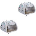 Miniatyrbillede 2 af 3: 3 stk. Hamster Transporttaske Åndbar Bærbar Dyretransporttaske Udgående Taske 2 stk. 16X12,5 cm 2pcs 16X12.5cm